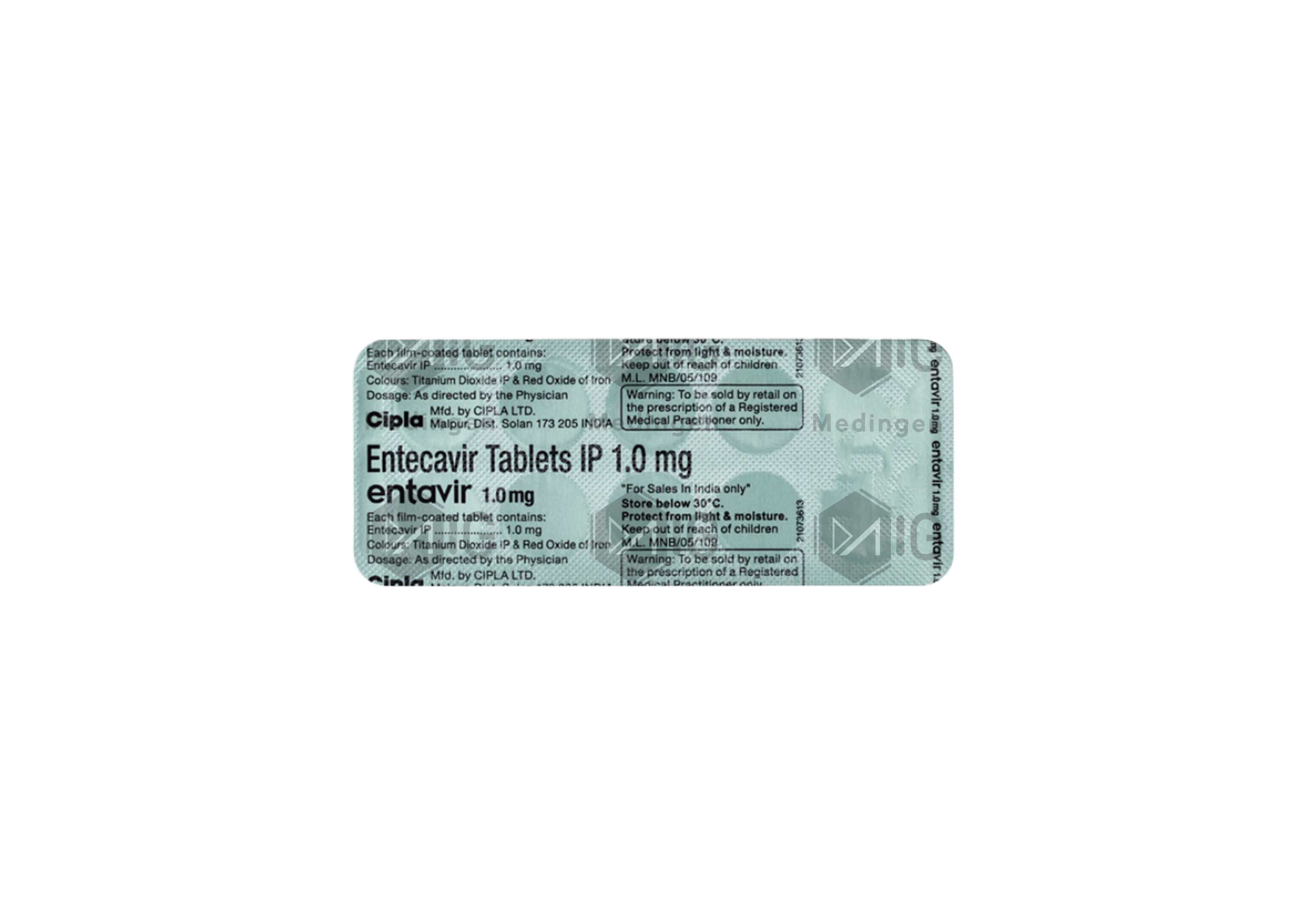 ENTAVIR 1.0MG